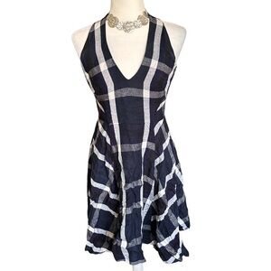 Anthropologie Eva Franco - Linen Blend Plaid Dress